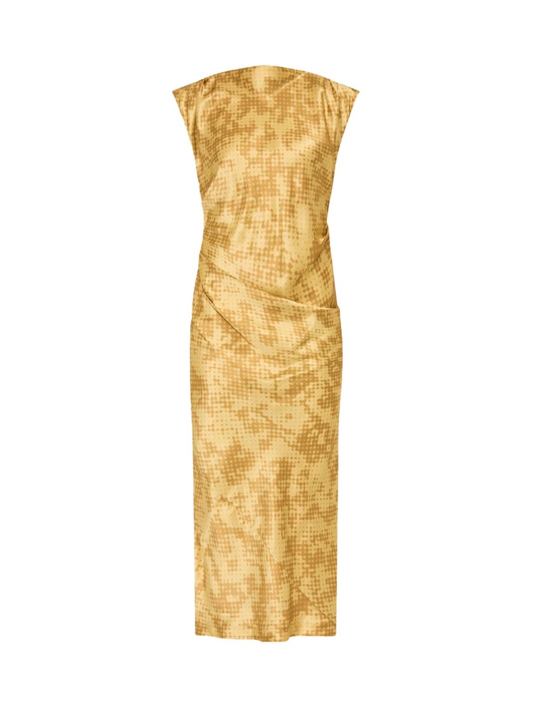 Lee Mathews Honeycomb Nicchia Drape Silk Dress — image 2 of 8